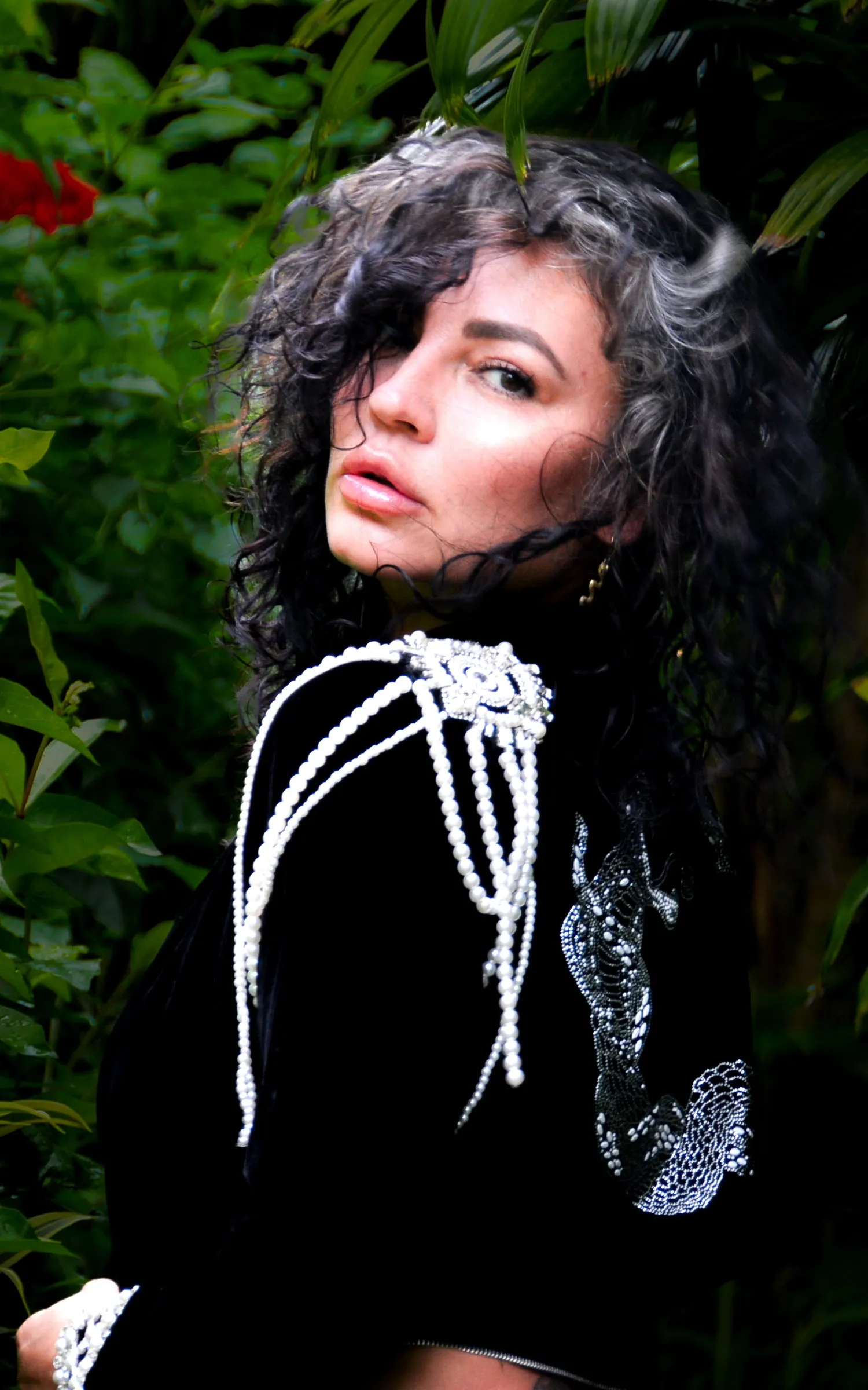 Revelation Royal Cape With Pearl Embellishments
