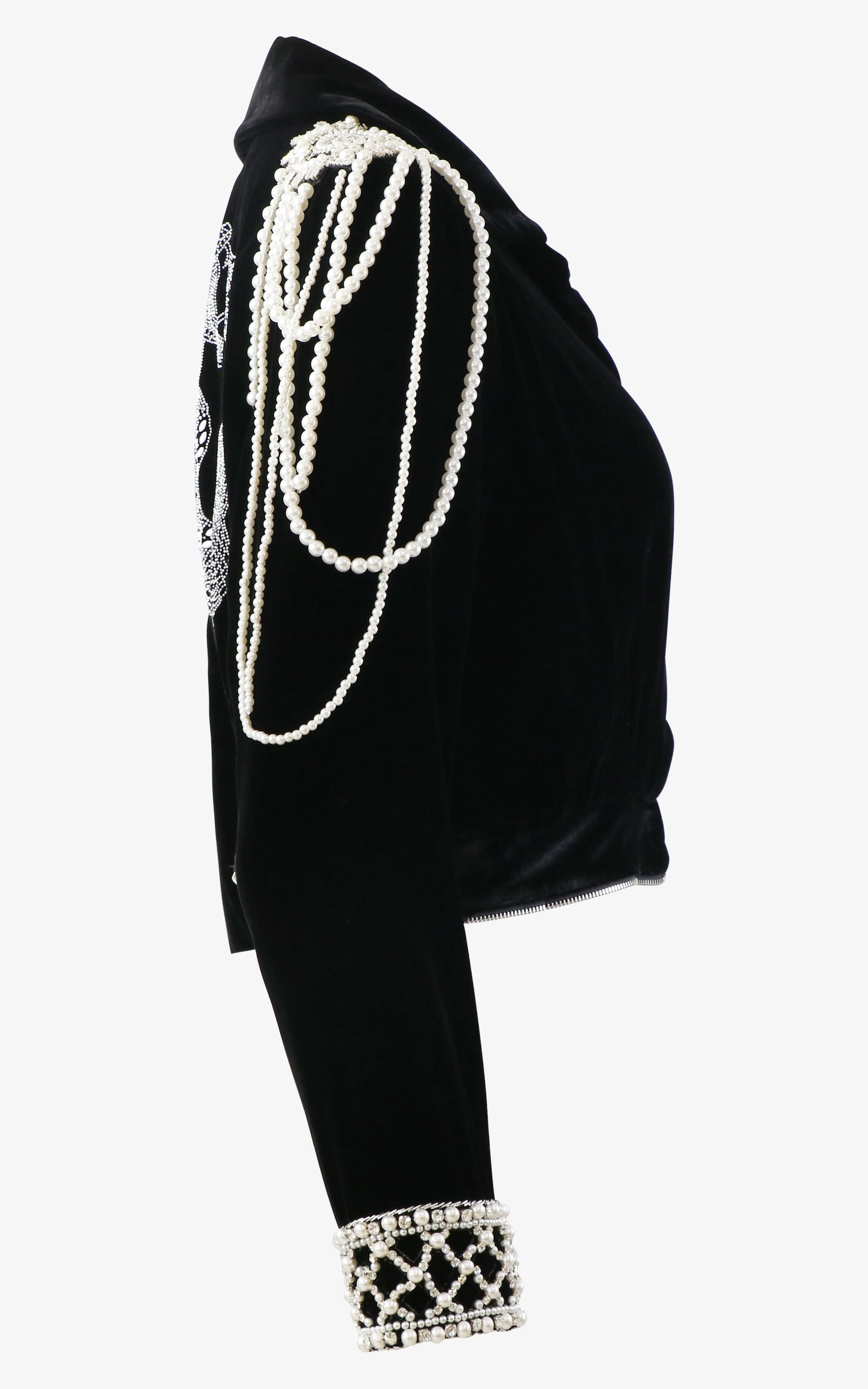 Revelation Royal Cape With Pearl Embellishments