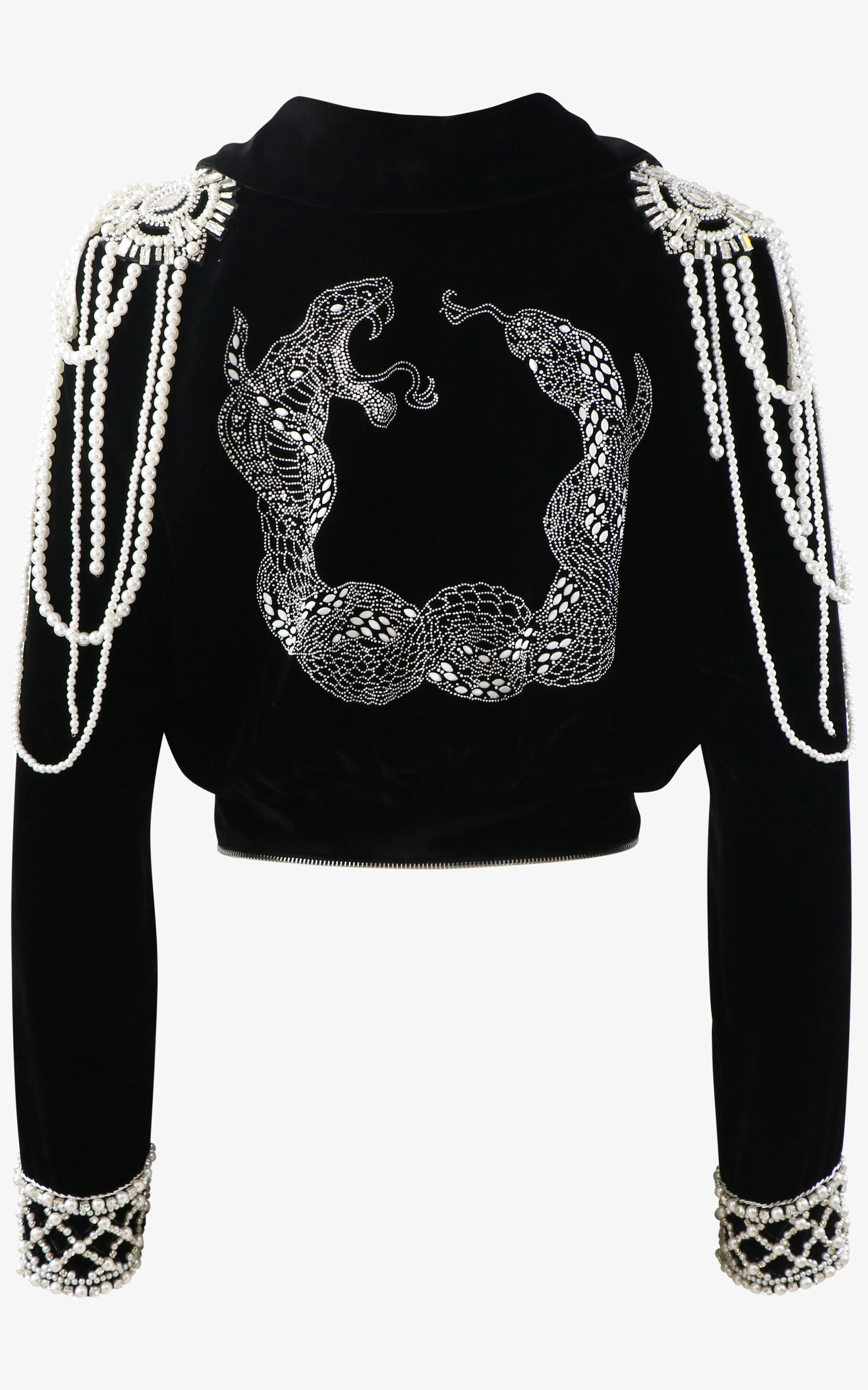 Revelation Royal Cape With Pearl Embellishments