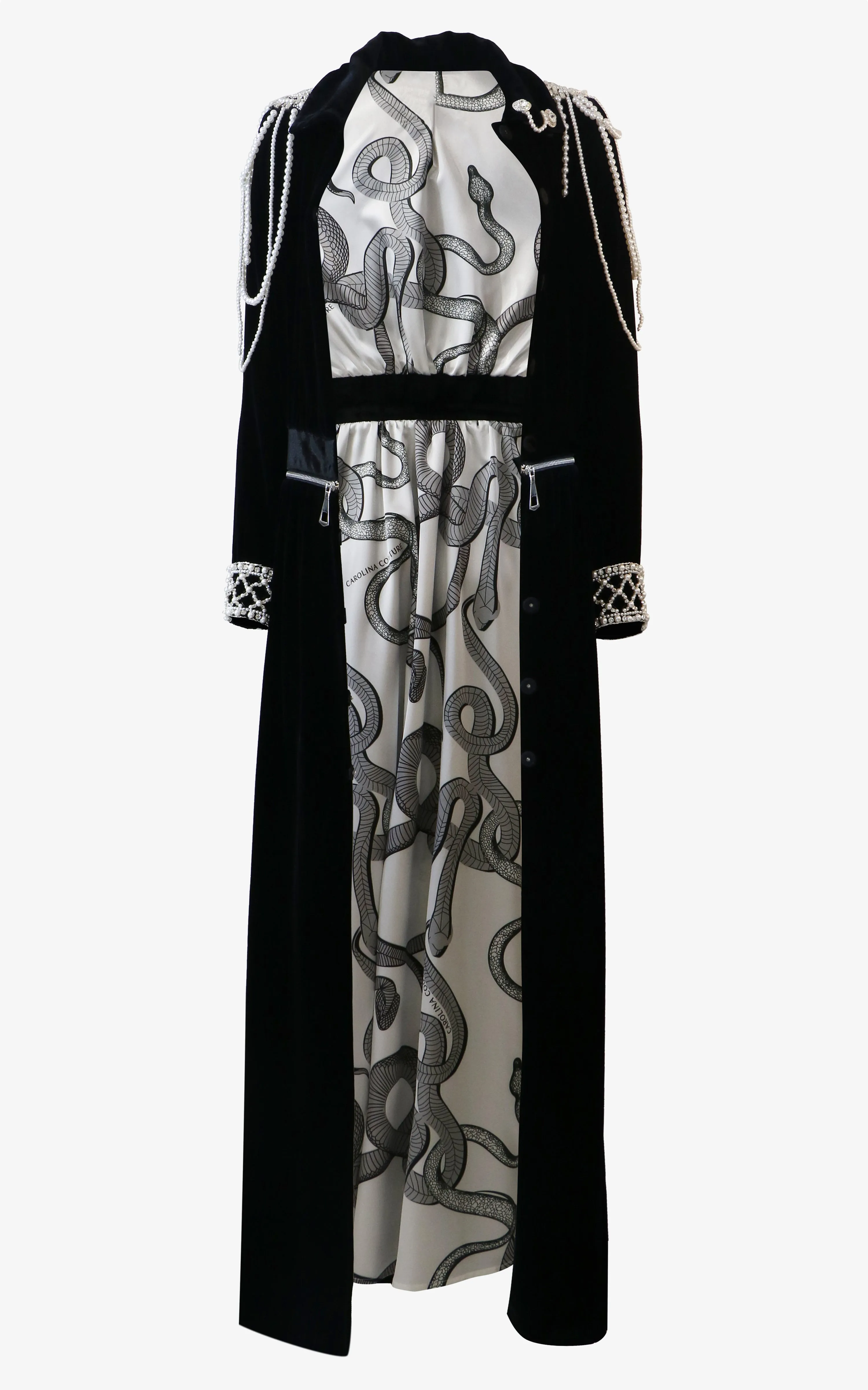 Revelation Royal Cape With Pearl Embellishments