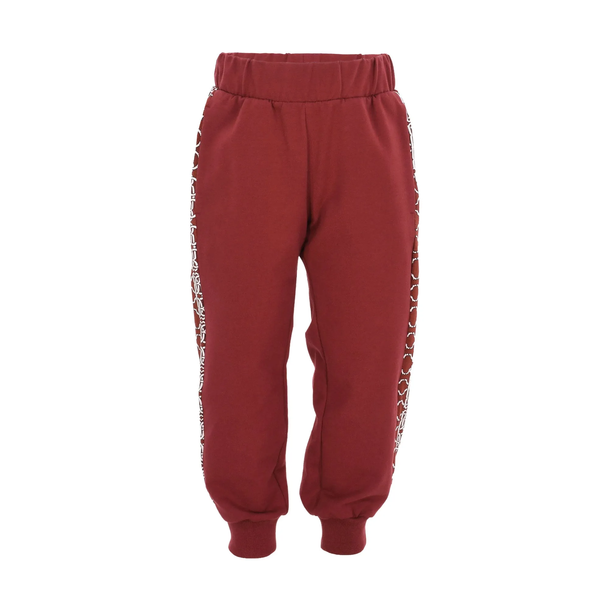 Roberto Cavalli Kids Slogan Print  Bordeaux Tracksuit