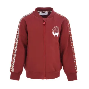 Roberto Cavalli Kids Slogan Print  Bordeaux Tracksuit