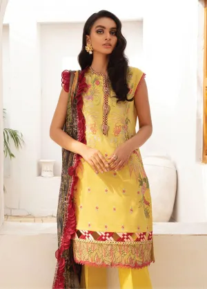 Roheenaz by Mushq Lawn Collection – RNZ-05-B Golden Spice