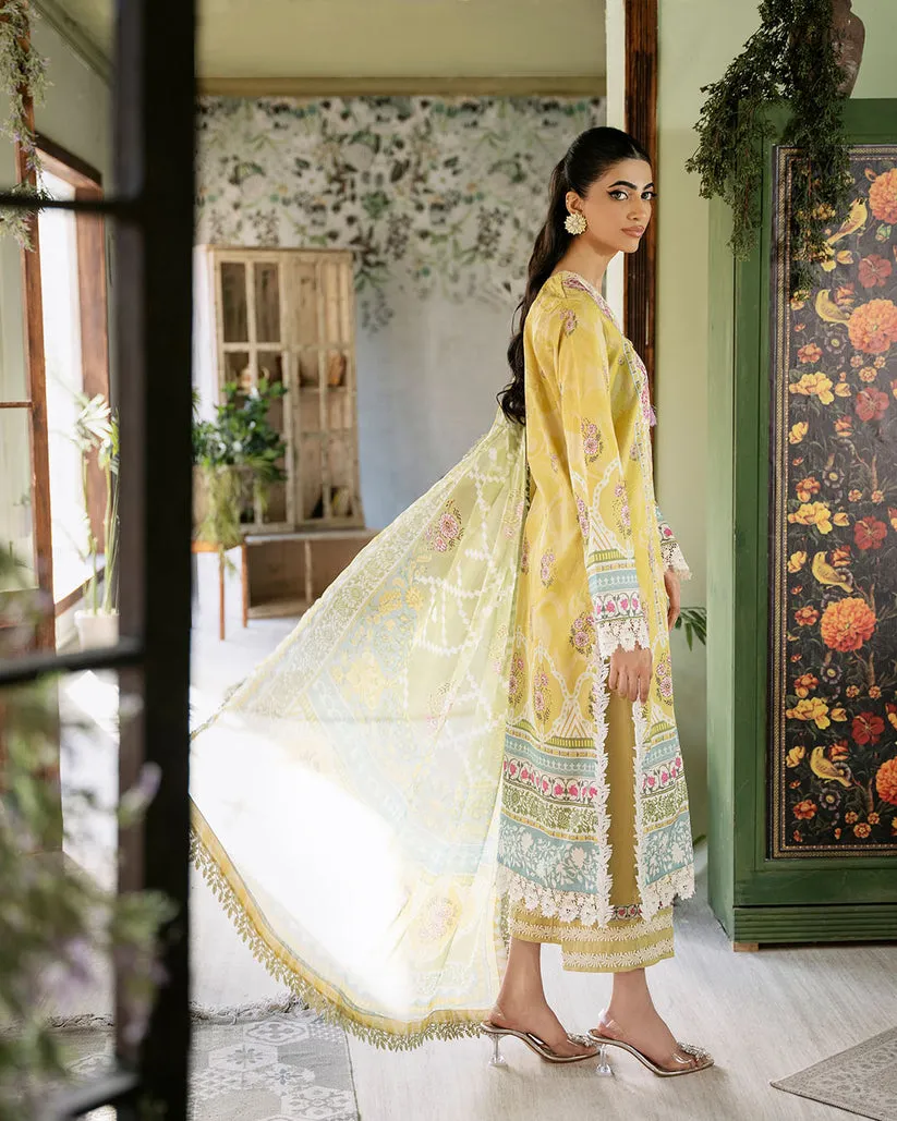 ROHEENAZ FLORA PRINTED LAWN | MYSTIQUE