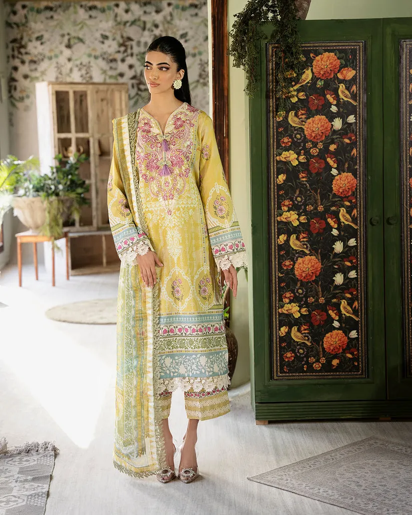 ROHEENAZ FLORA PRINTED LAWN | MYSTIQUE