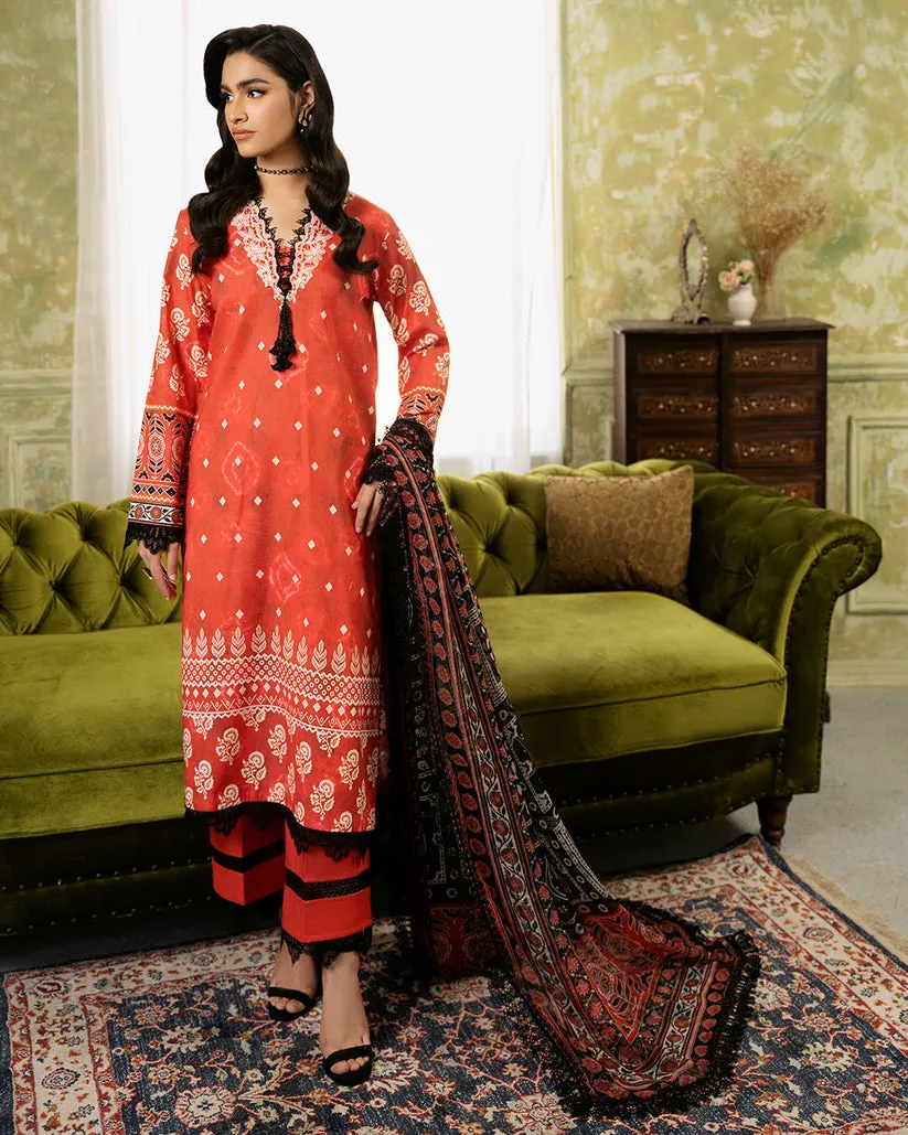 ROHEENAZ FLORA PRINTED LAWN | SOLSTICE