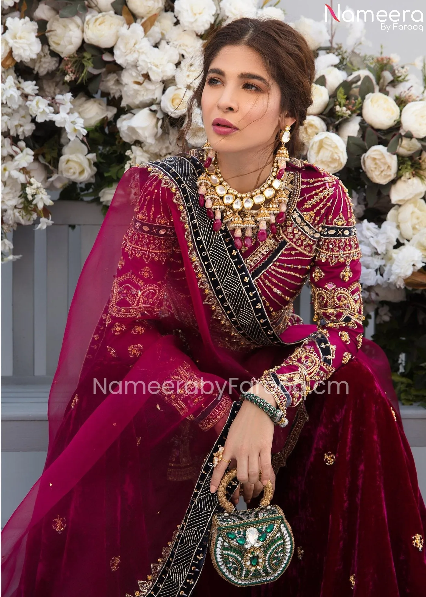 Royal Pakistani Sharara Suit for Wedding Wear #PN60