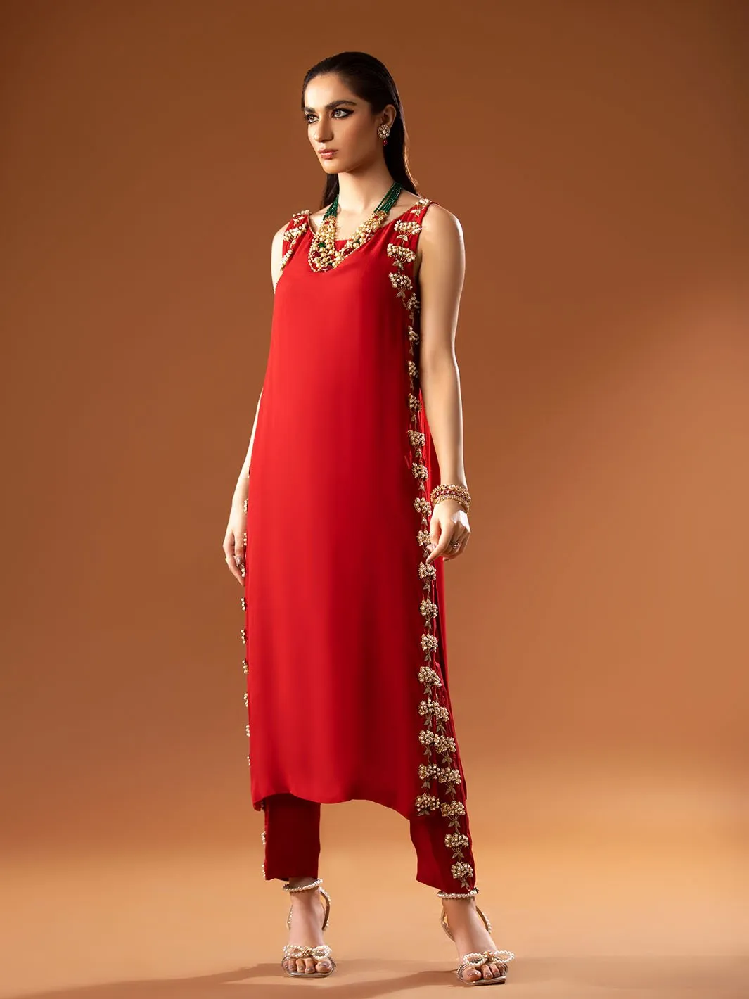 Ruby | Mohtaram NUUR Luxury PRET Collection 2022 | Stitched Silk Suits