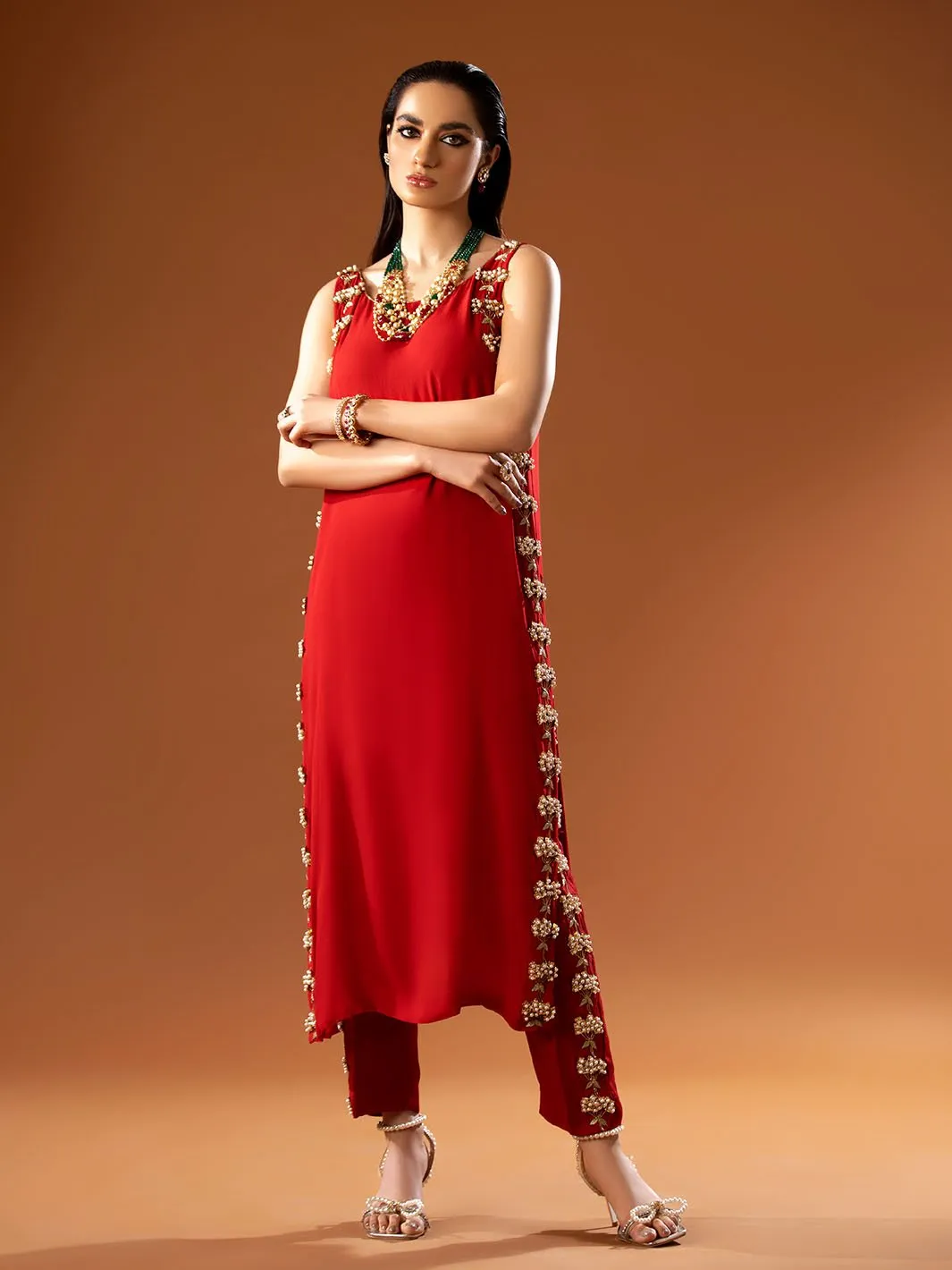 Ruby | Mohtaram NUUR Luxury PRET Collection 2022 | Stitched Silk Suits