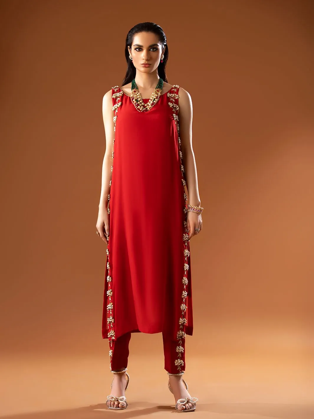 Ruby | Mohtaram NUUR Luxury PRET Collection 2022 | Stitched Silk Suits