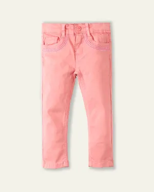 Run-Stitch Embroidered Pants