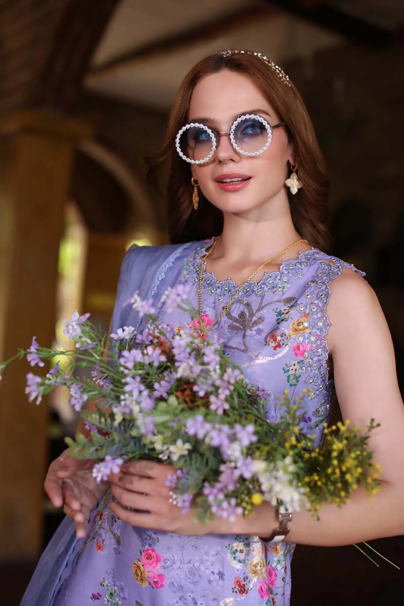 Saadia Asad Noor Eid Luxe Printkari Lawn – D10