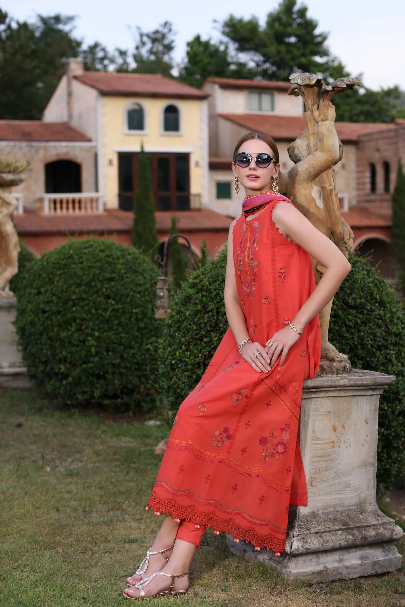 Saadia Asad Noor Eid Luxe Printkari Lawn – D3
