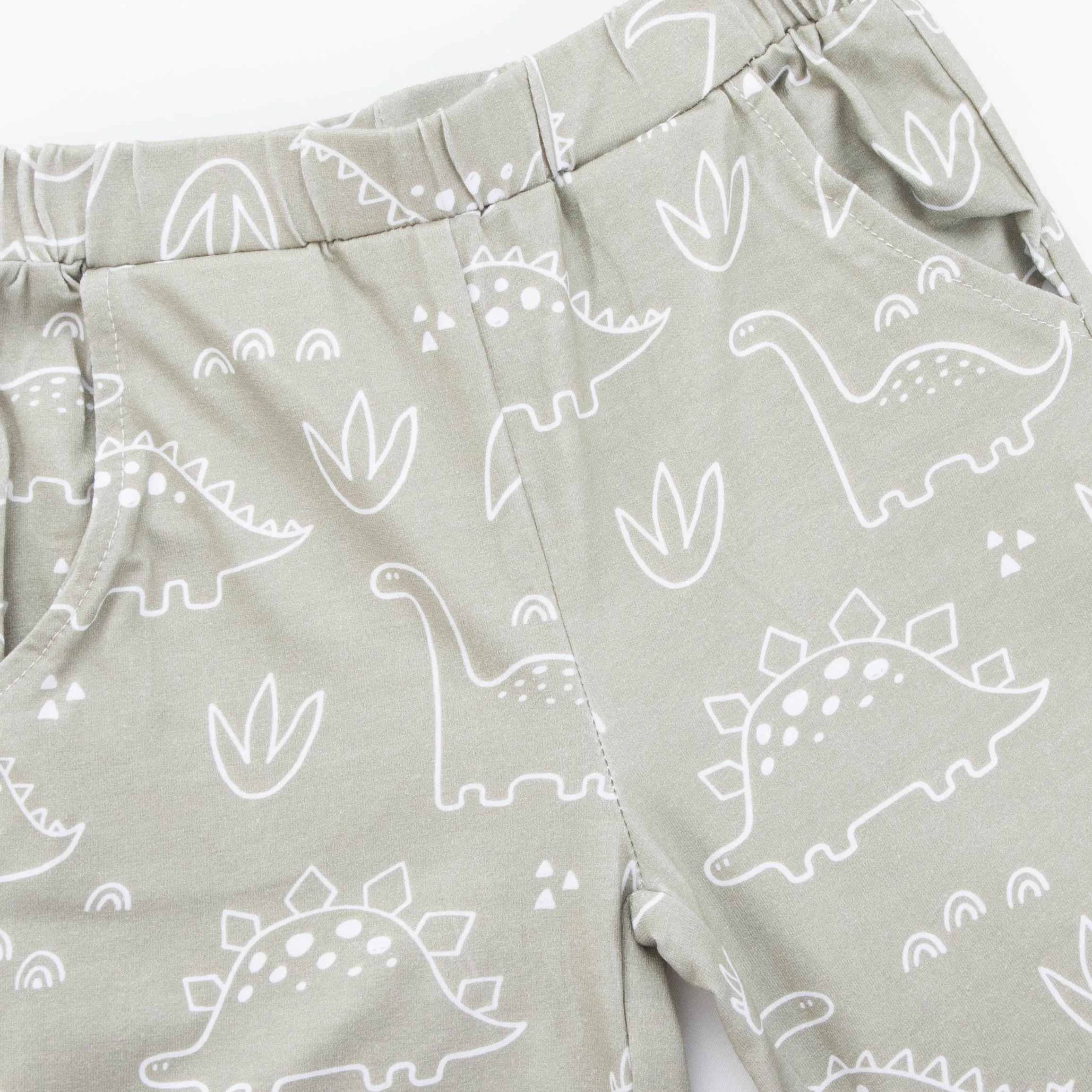 Sage Dinos Pant Set, Green