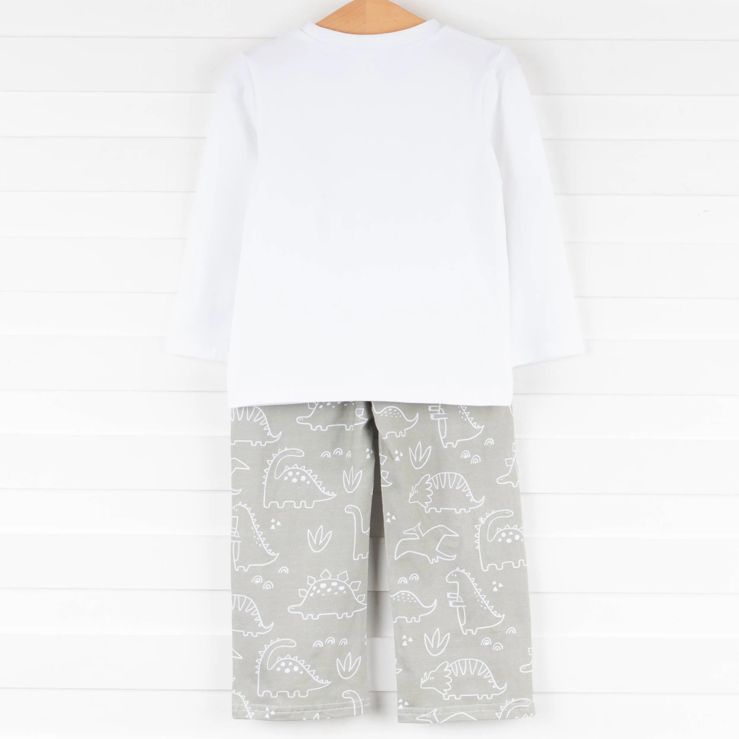 Sage Dinos Pant Set, Green