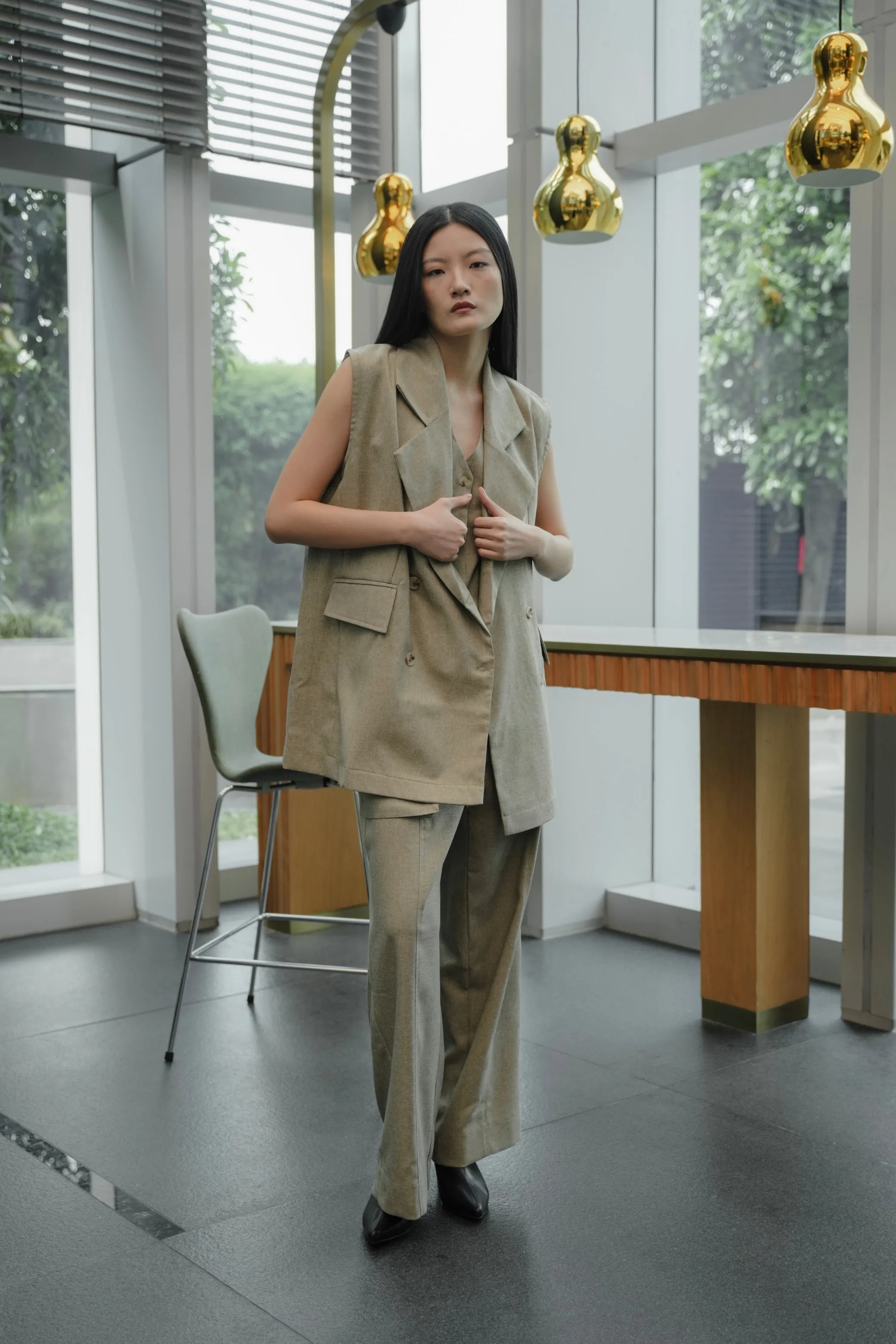 SATOO PANTS IN EUCALYPTUS