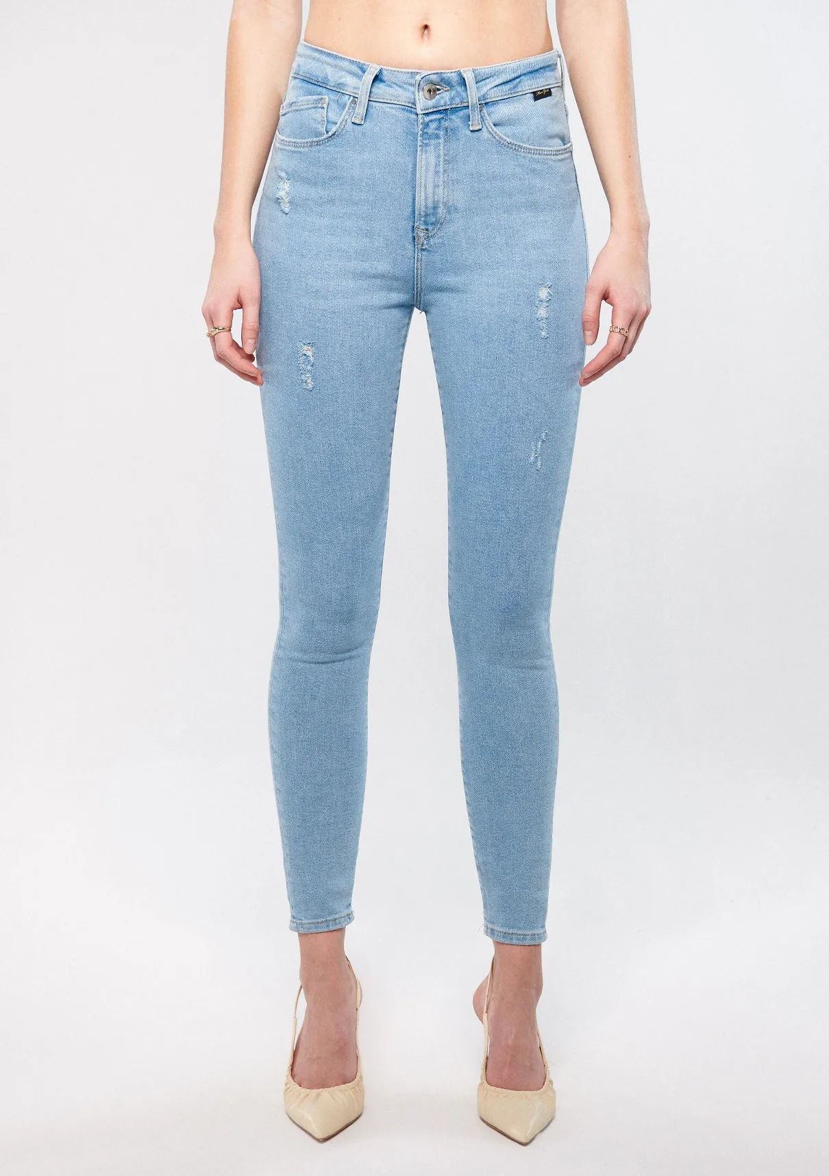 Serenay Light Gold Shape Jean Pants