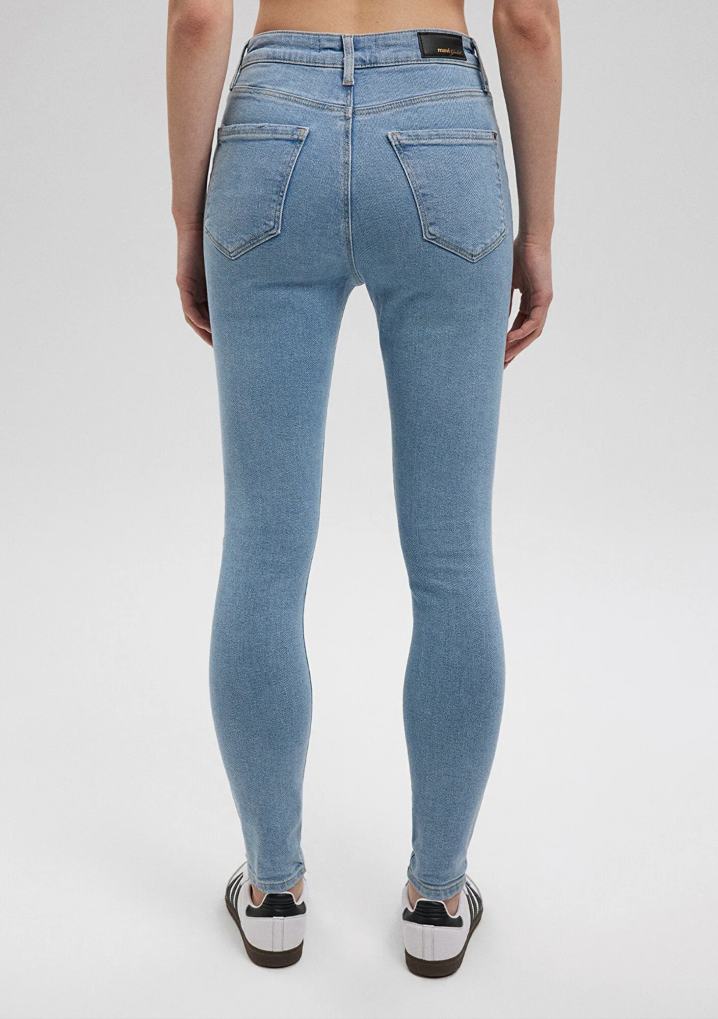 Serenay Light Gold Shape Jean Pants