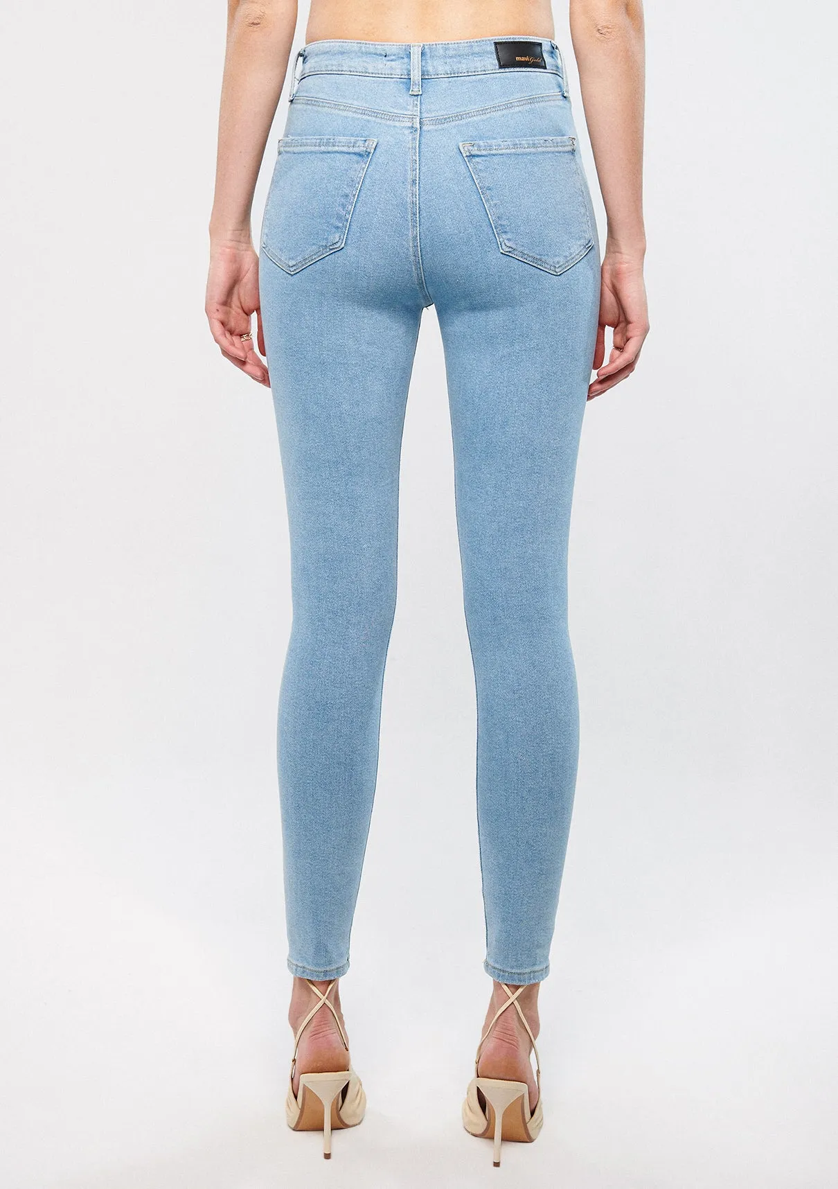 Serenay Light Gold Shape Jean Pants