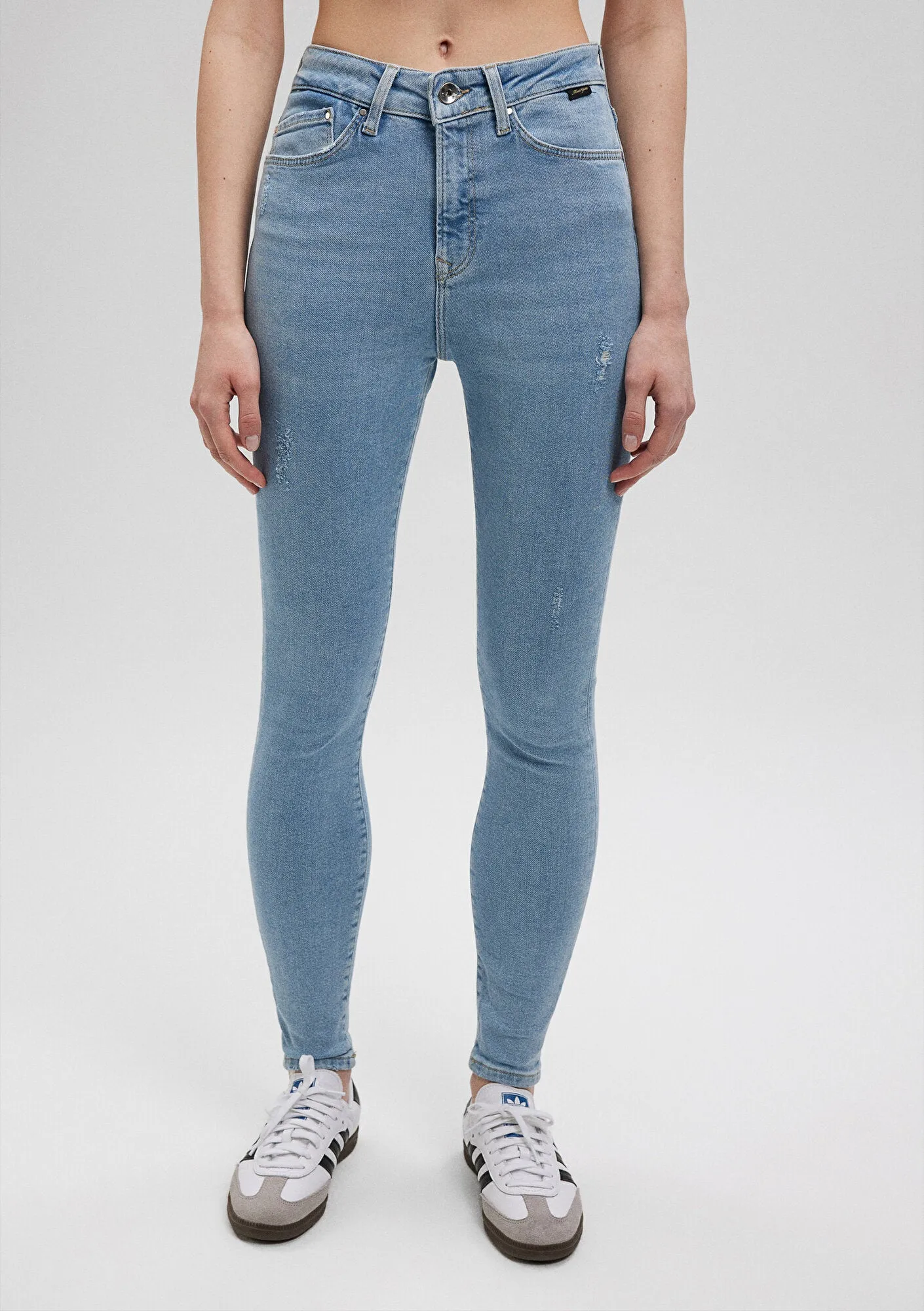 Serenay Light Gold Shape Jean Pants