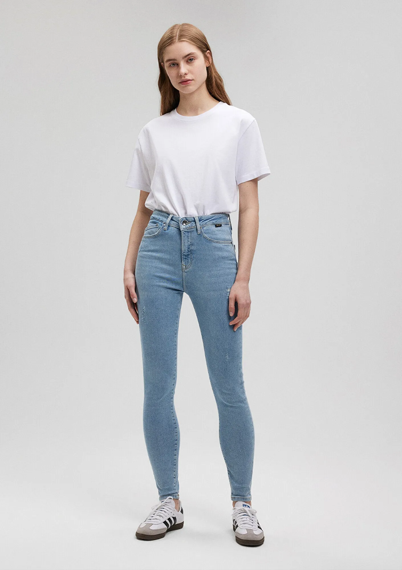 Serenay Light Gold Shape Jean Pants
