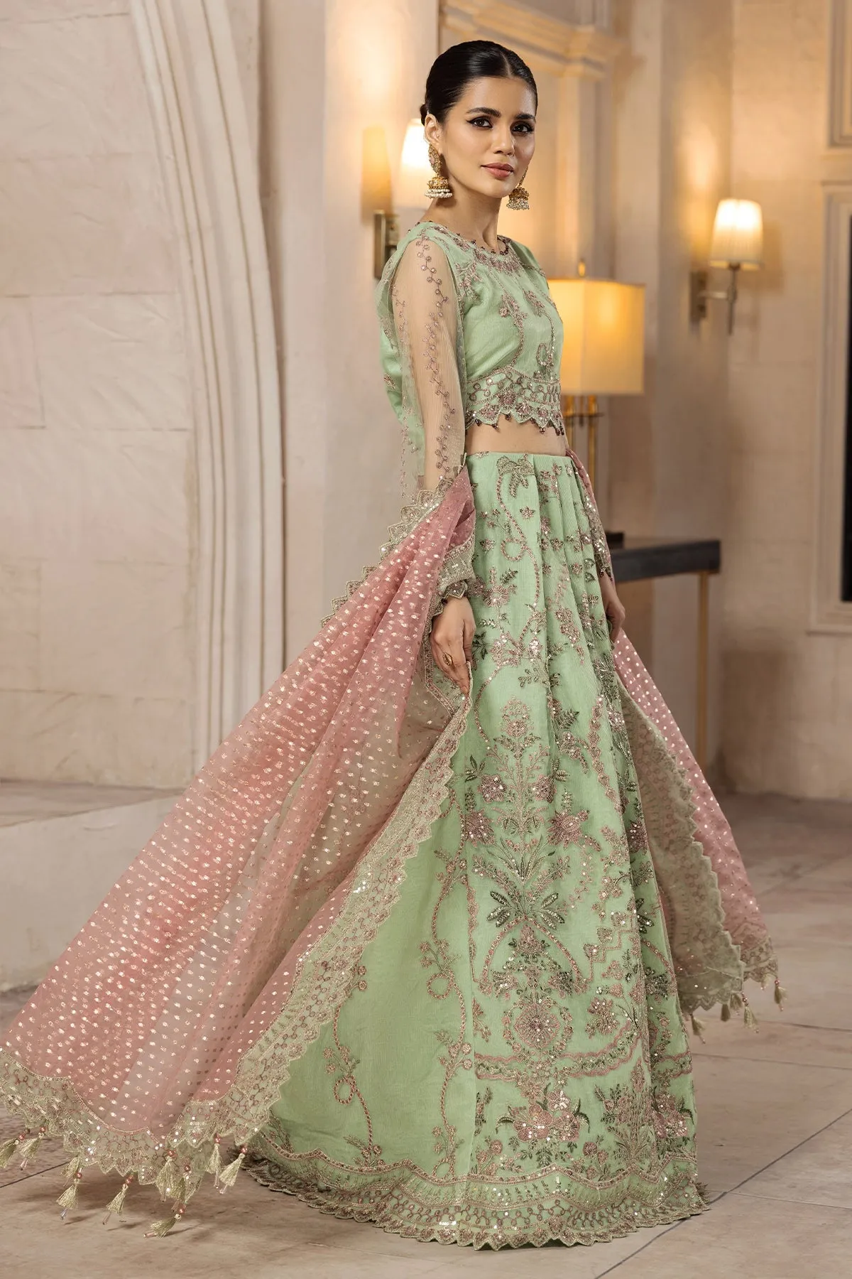 Serin  | Alizeh Fashion Muhtesem Festive Collection 2022 | Unstitched Embroidered Chiffon Suits