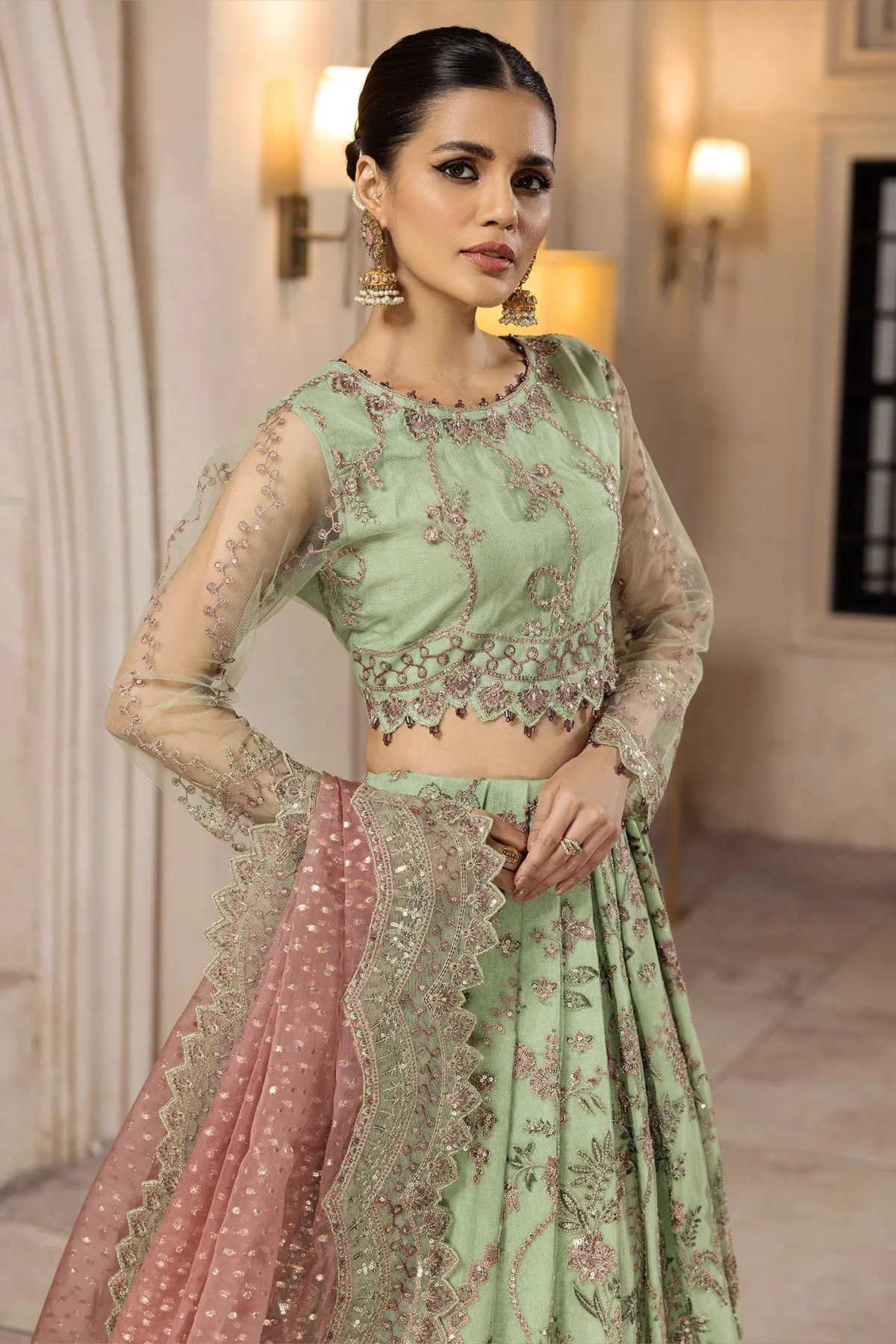 Serin  | Alizeh Fashion Muhtesem Festive Collection 2022 | Unstitched Embroidered Chiffon Suits