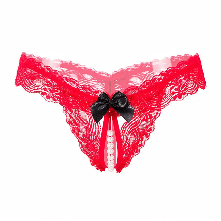 Sexy Pearl Thong High Elastic