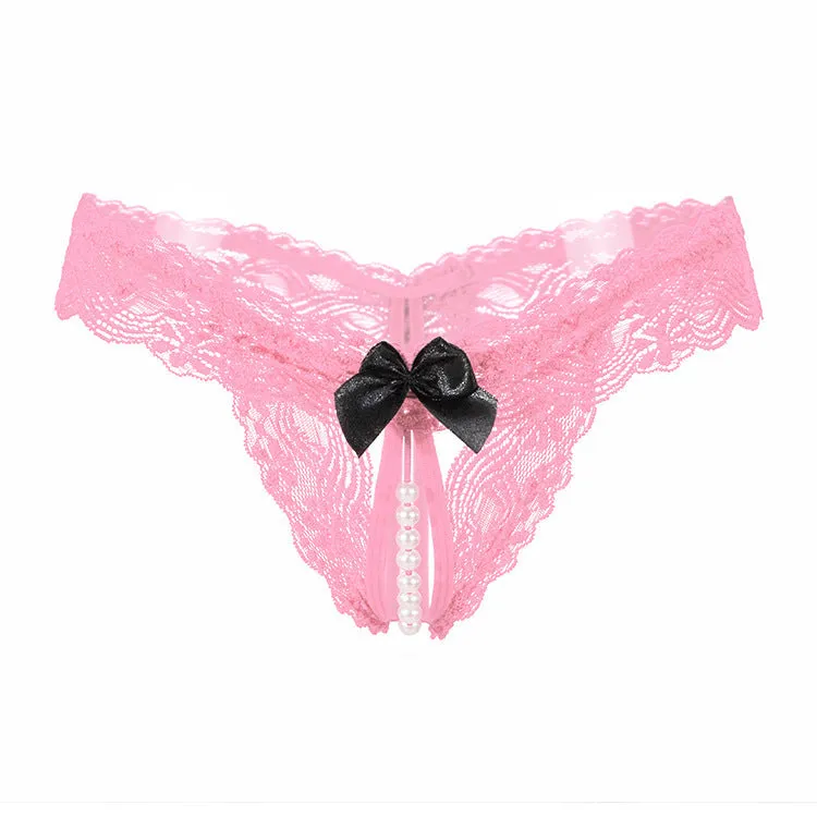 Sexy Pearl Thong High Elastic