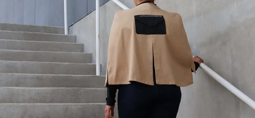 Shahini Fakhourie Therese Cape Outerwear In Tan