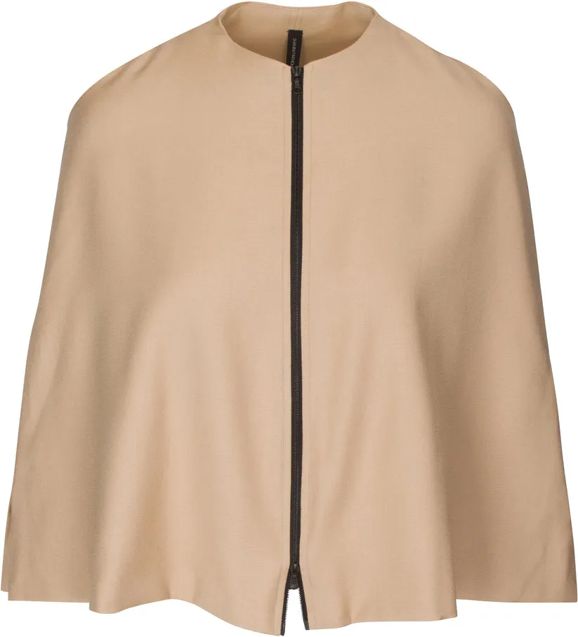 Shahini Fakhourie Therese Cape Outerwear In Tan