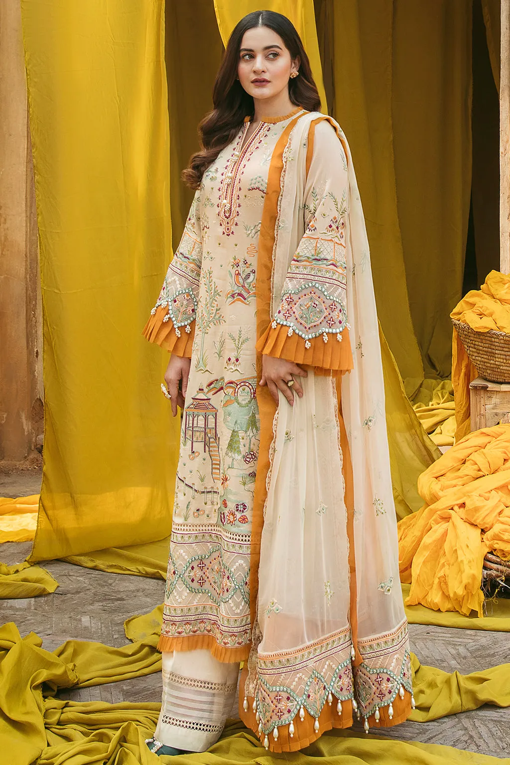 Sheharezaad | Afrozeh Shabnami Festive Lawn Collection 2022 | Unstitched Embroidered Lawn Suits