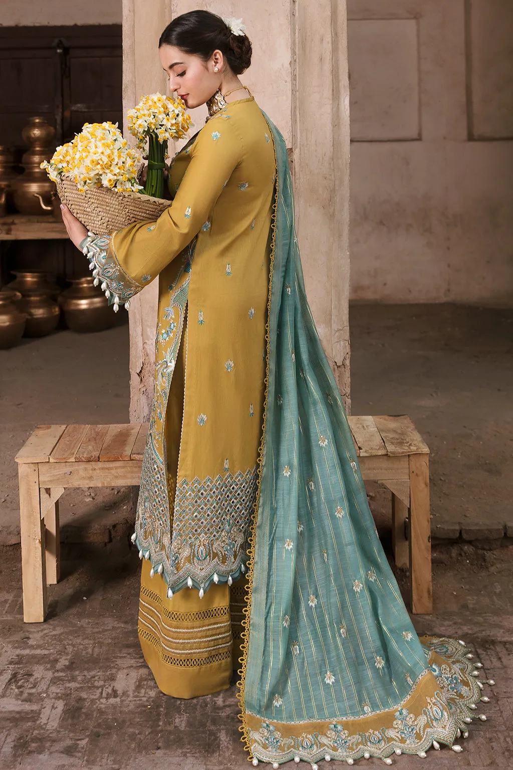 Shireen | Afrozeh Shabnami Festive Lawn Collection 2022 | Unstitched Embroidered Lawn Suits