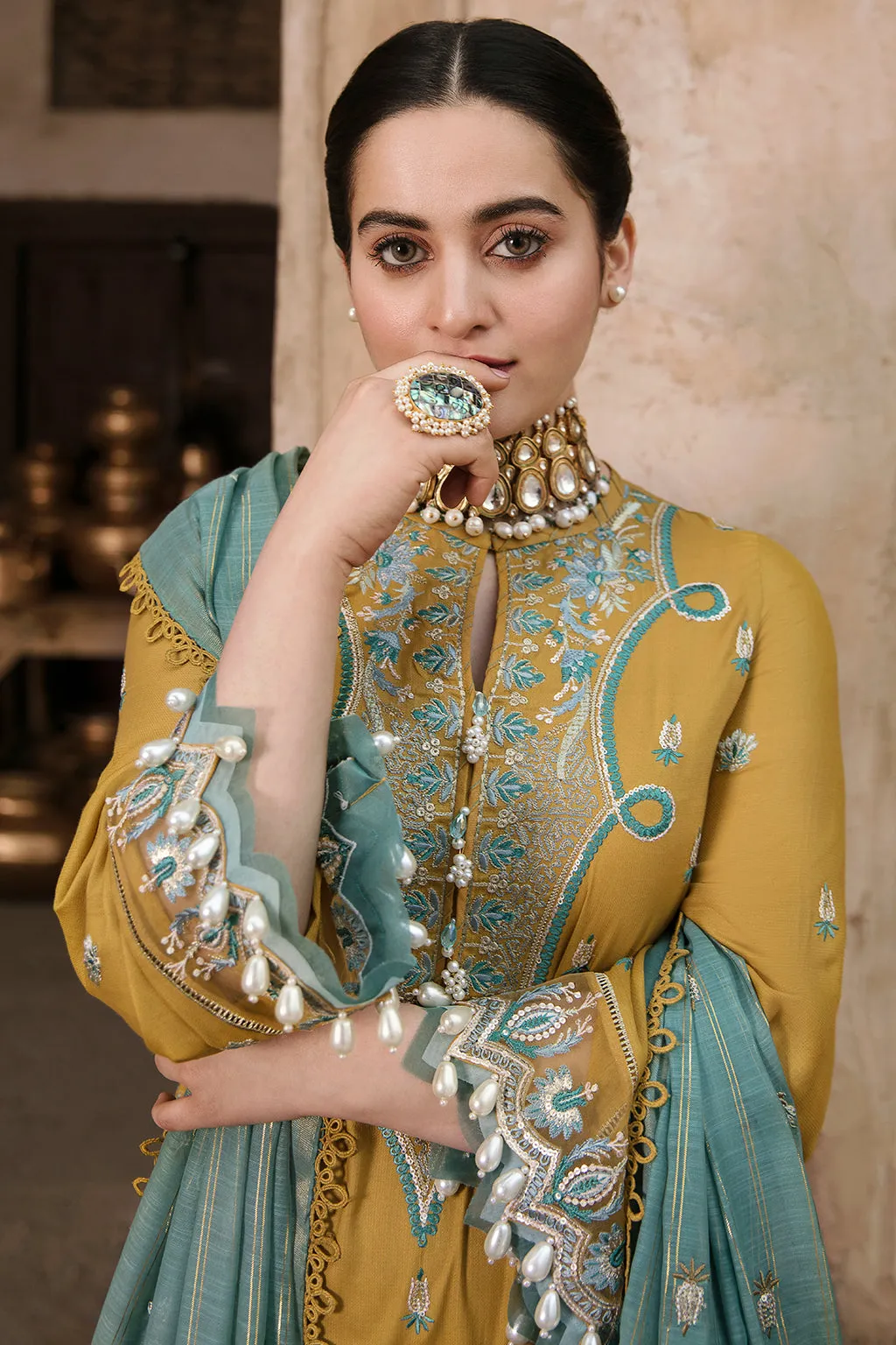 Shireen | Afrozeh Shabnami Festive Lawn Collection 2022 | Unstitched Embroidered Lawn Suits