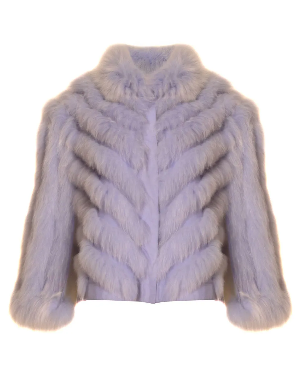 Short Reversible Fox Caplet in Lavender