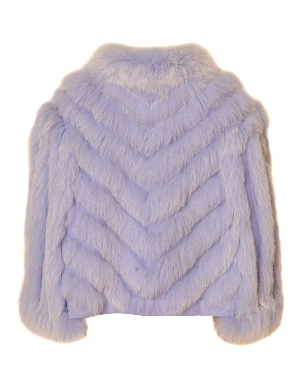 Short Reversible Fox Caplet in Lavender