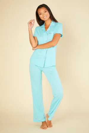 Short Sleeve Top & Pant Pajama Set