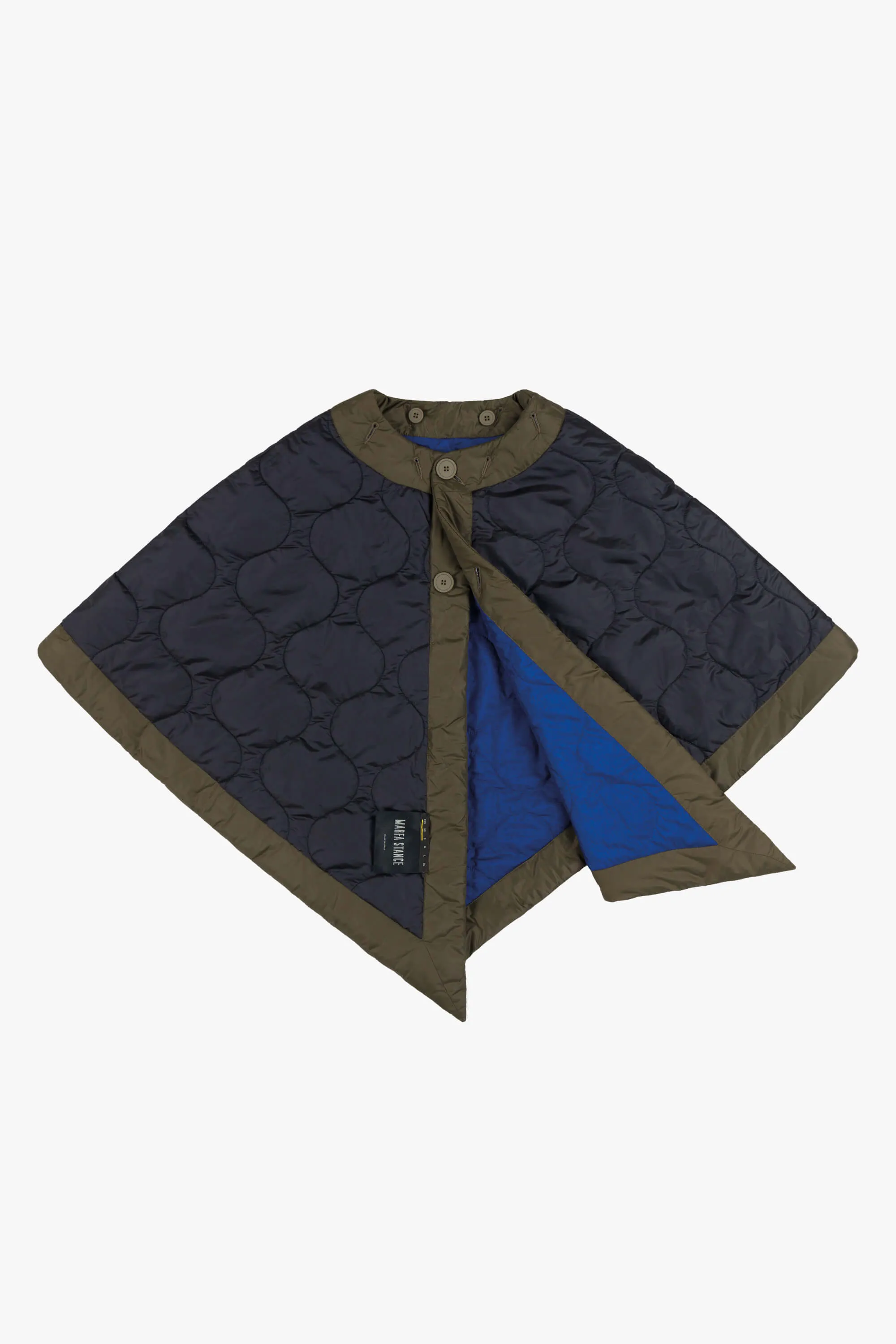 Signature Quilt Cape - Cobalt / Midnight