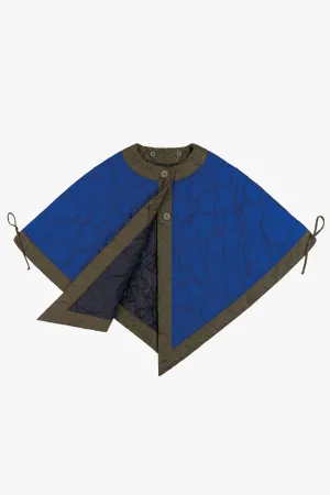Signature Quilt Cape - Cobalt / Midnight
