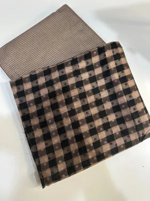 Singhar -Brown- unstitched 2 piece suits by ABC