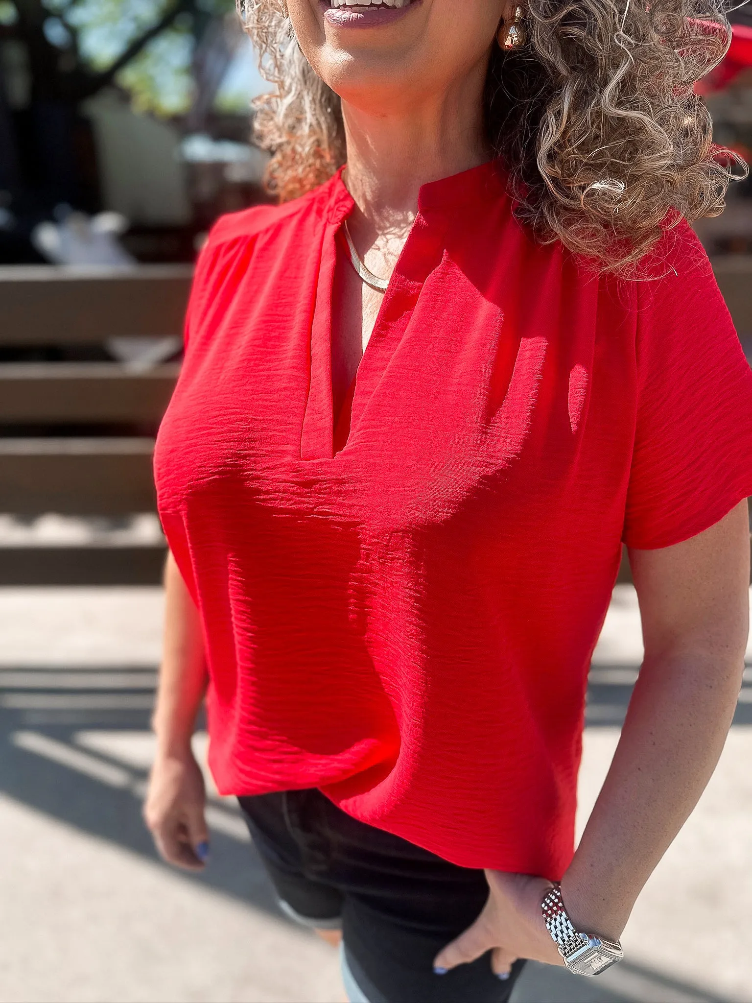 Skylar Short Sleeve Woven