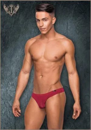 Sleek Sheer Thong - Wine -