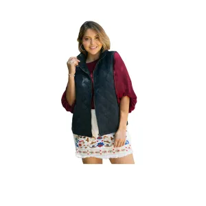 Sleeveless Quilted Zip Front Vest