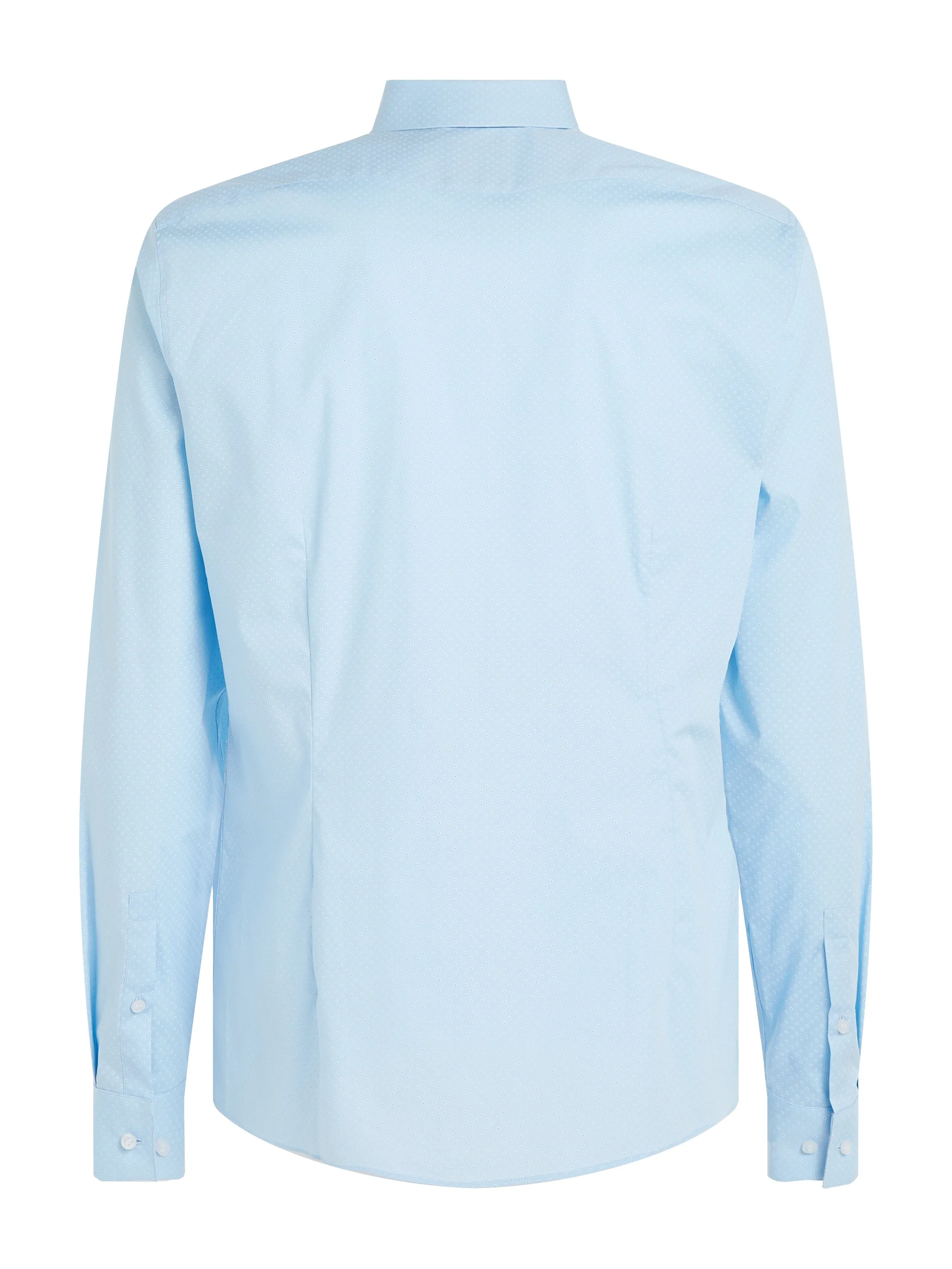 Slim Poplin Dress Shirt in Blue
