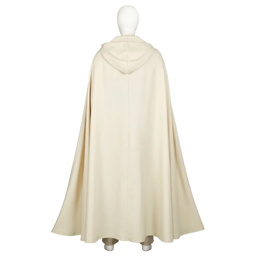 Sol Movie Character White Suit With Cape Men Cosplay Costume Outfits Halloween Carnival Suit
