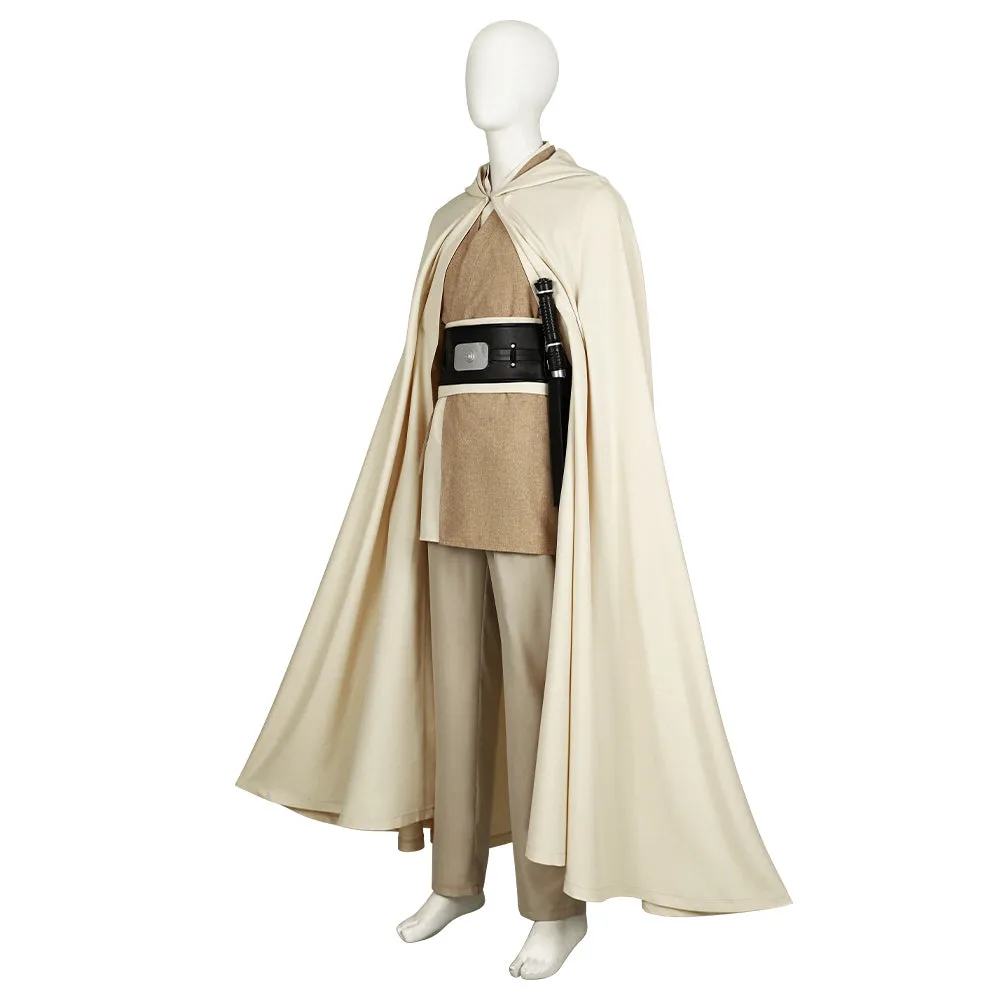 Sol Movie Character White Suit With Cape Men Cosplay Costume Outfits Halloween Carnival Suit