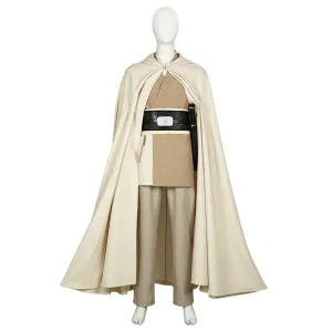 Sol Movie Character White Suit With Cape Men Cosplay Costume Outfits Halloween Carnival Suit