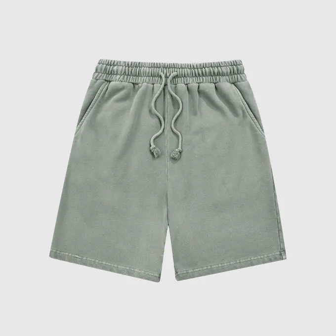 Stone Wash Loose Fit Shorts
