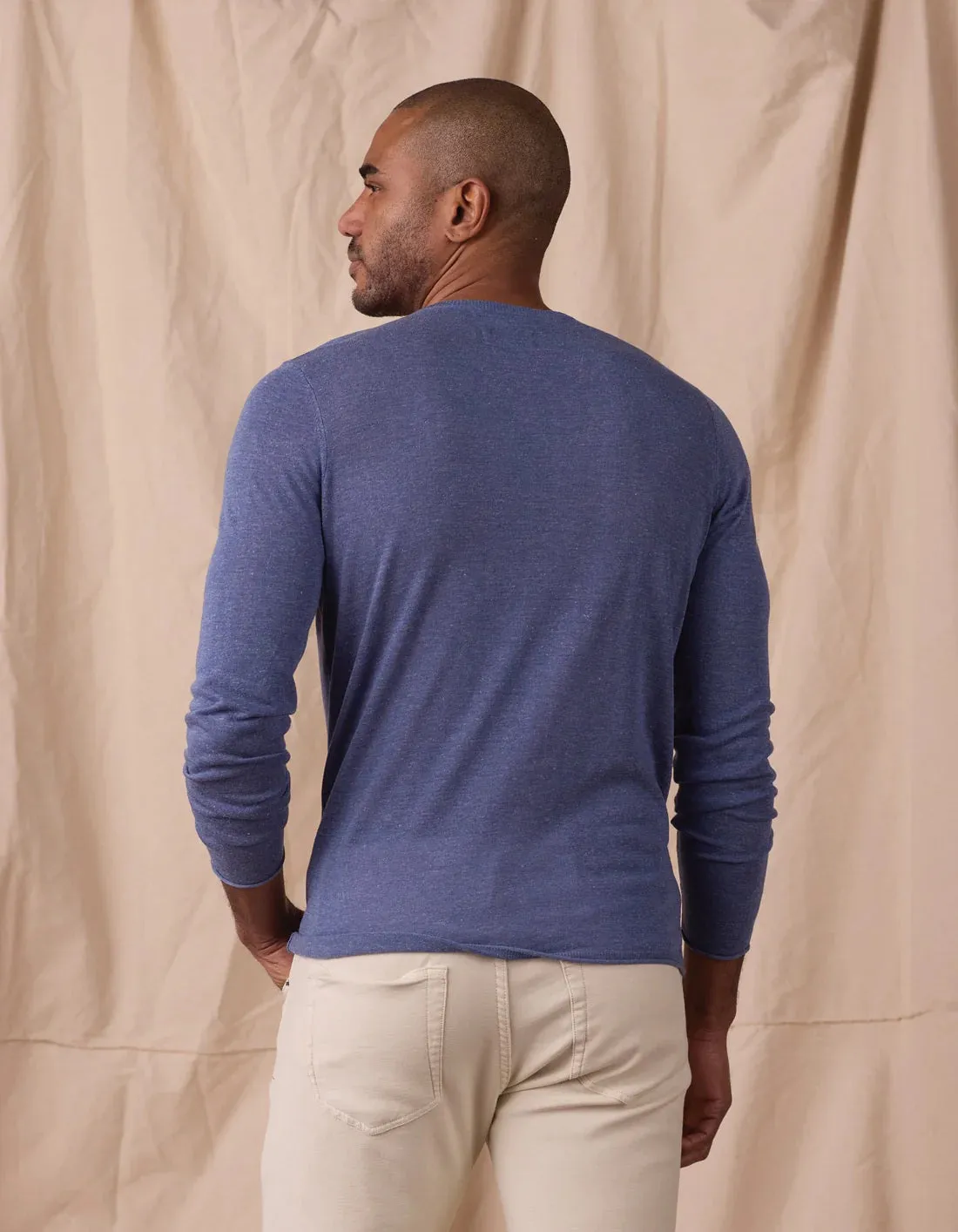 Summer Linen-Blend Henley