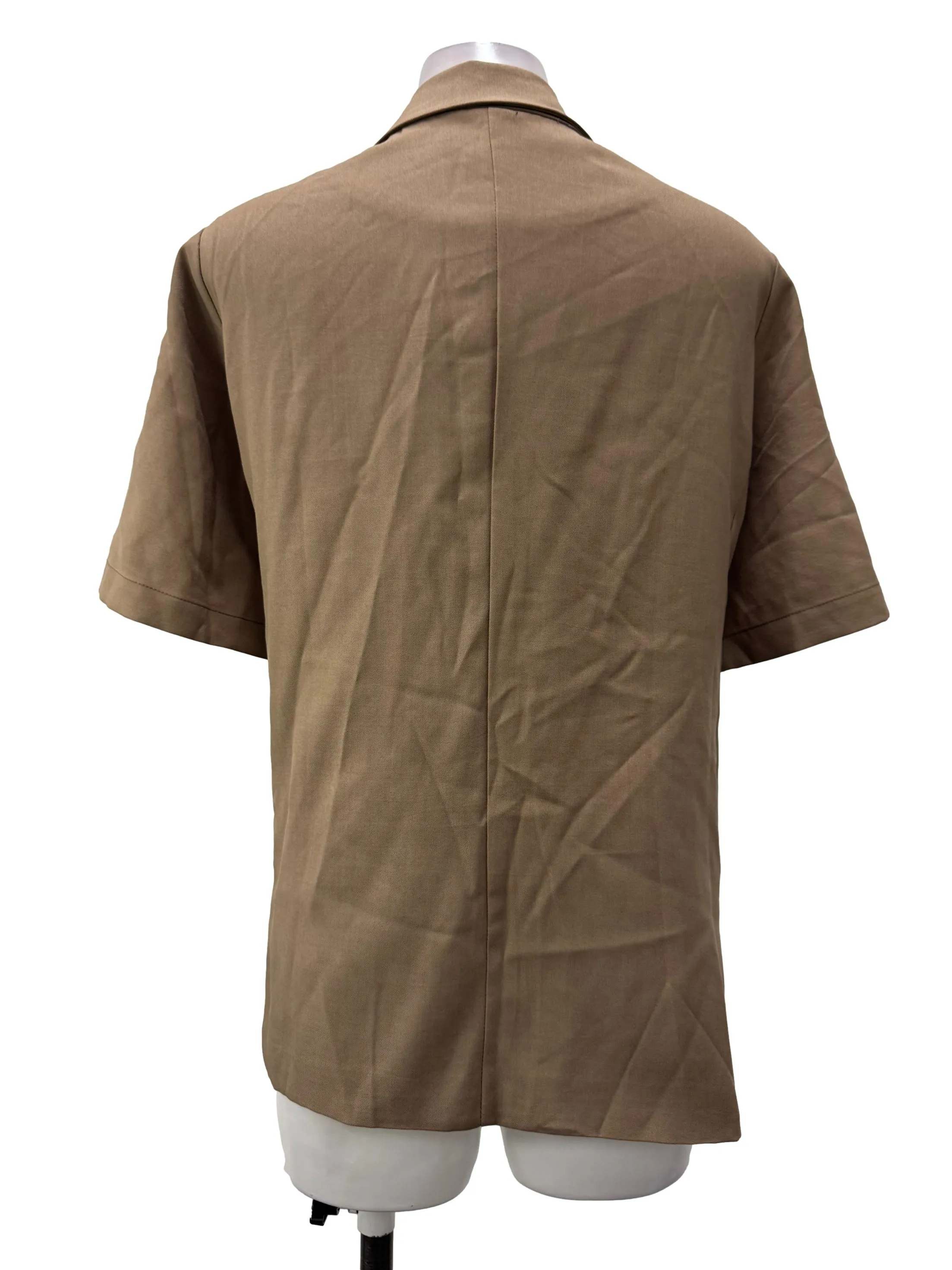 Taupe Short Sleeve Blazer